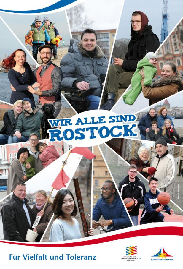  28 Rostockerinnen und Rostocker zeigen: Wir alle sind Rostock