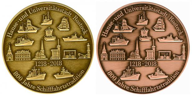 Maritime Medaille zum Stadtjubiläum