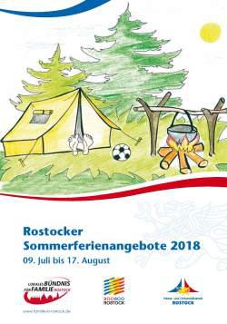 200 Angebote im „Rostocker Sommerferienkalender 2018“