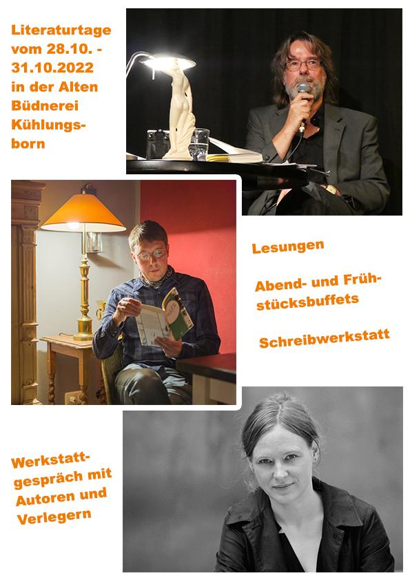 Literaturtage in der Alten Büdnerei Kühlungsborn
