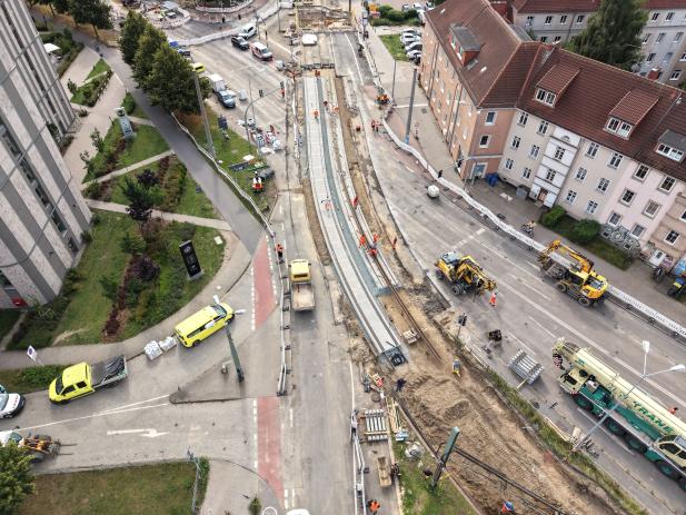 Rostock News: Vollsperrung am Werftdreieck wird wieder aufgehoben