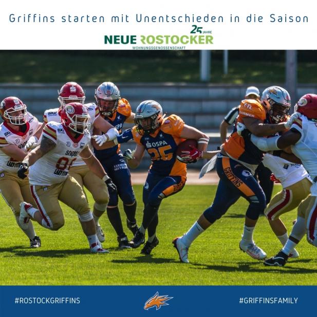 Griffins starten mit Unentschieden in die Saison