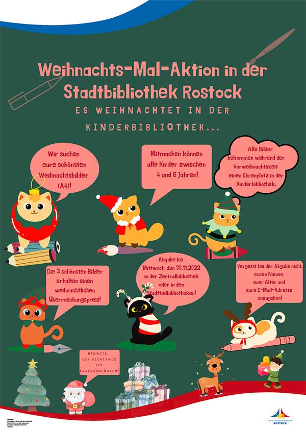 „Weihnachts-Malaktion“ in der Stadtbibliothek Rostock