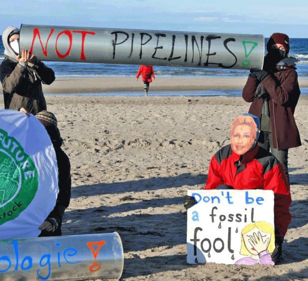 Protest gegen Pipeline