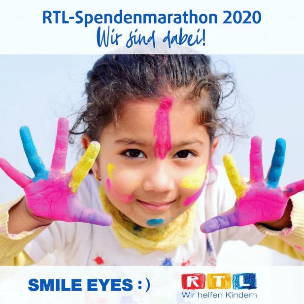 Smile Eyes unterstützt den RTL Spendenmarathon und verhilft so zu mehr lächelnden Kinderaugen!