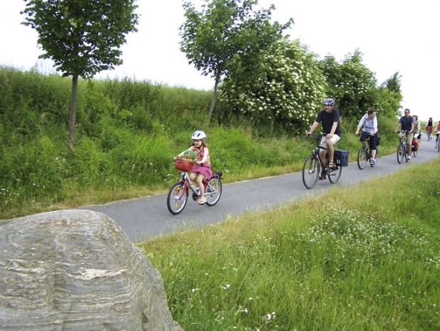 Mit dem Fahrrad durch den Frühling
