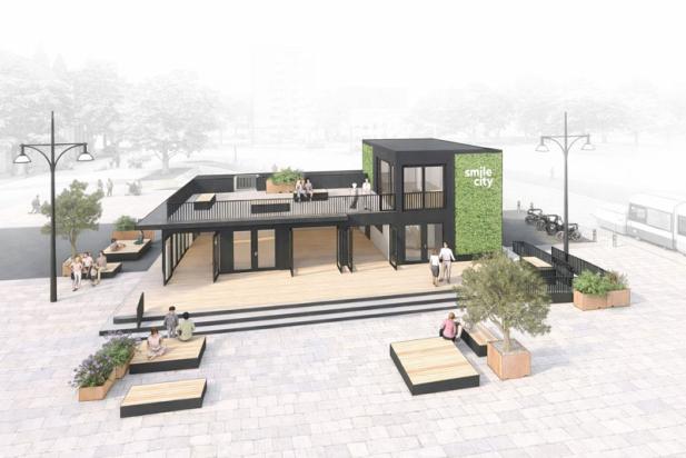 Rostock City Cube bringt neuen Begegnungsraum auf den Neuen Markt