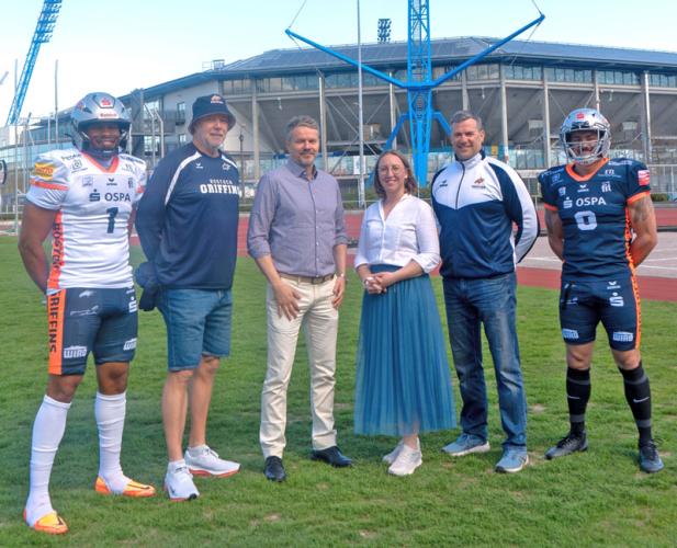 Rostock News: 5-jähriges Jubiläum: LOTTO Mecklenburg-Vorpommern und die Rostock Griffins bauen Kooperation aus