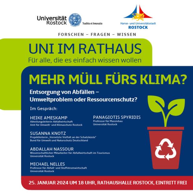UNI IM RATHAUS: Mehr Müll fürs Klima?