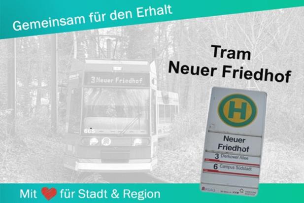 Quorum fast erreicht - 2.200 Unterzeichnungen für Erhalt der Tram-Linie Neuer Friedhof in Rostock